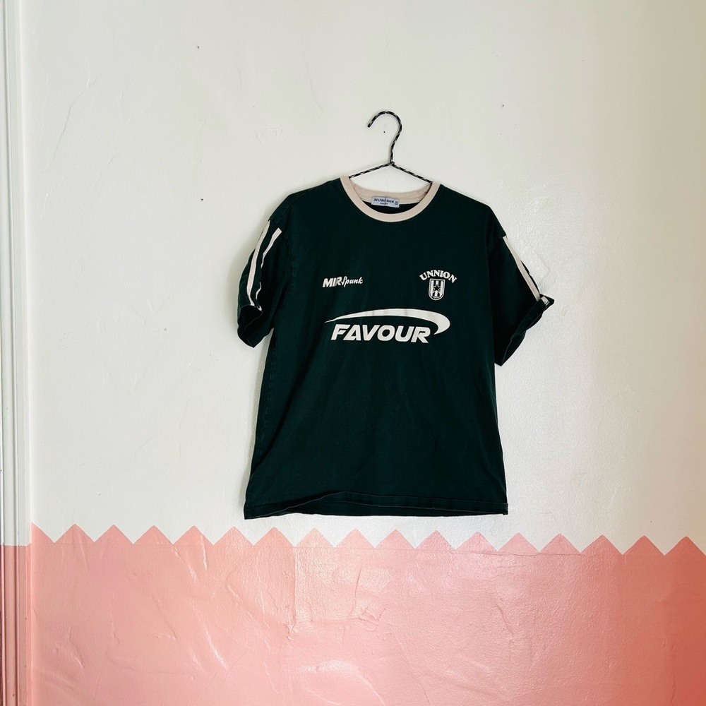 Aelfric Eden Green and Cream Jersey T-Shirt